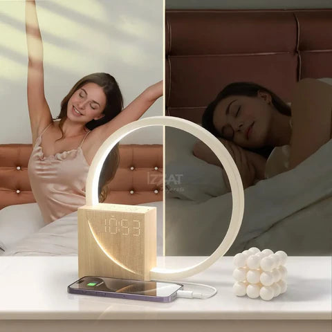 Luminária com Relógio Digital Premium