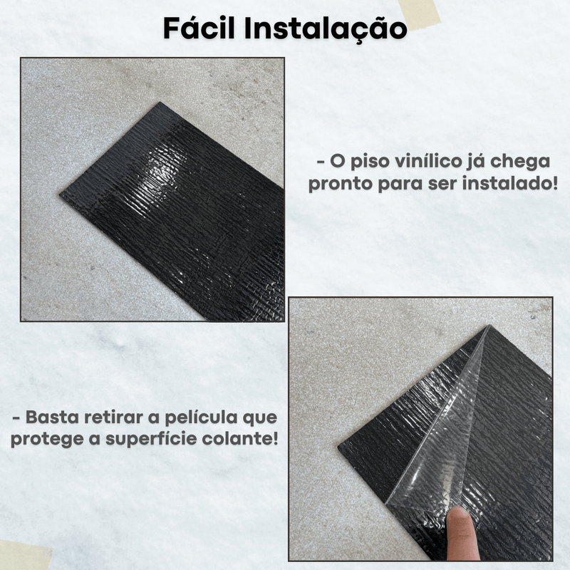 Piso Vinílico Autocolante Pvc Revestimento Adesivo Madeira 1un