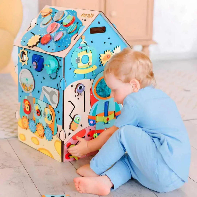Casinha Sensorial Divertida - Mdf Com Iluminação