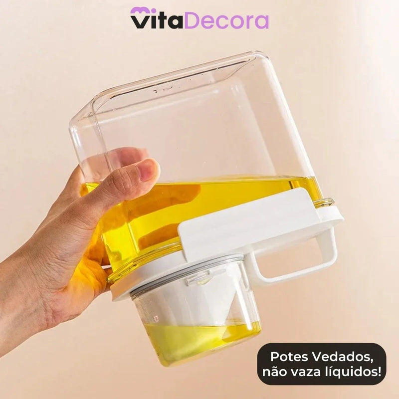 Condex 2 Litros - Potes Herméticos em Acrílico Vedados [ULTIMAS UNIDADES]