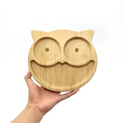 Prato Alimentação Bambu - Coleção Meu Animalzinho (1 Peça)