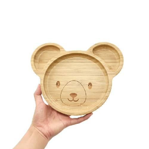 Prato Alimentação Bambu - Coleção Meu Animalzinho (1 Peça)