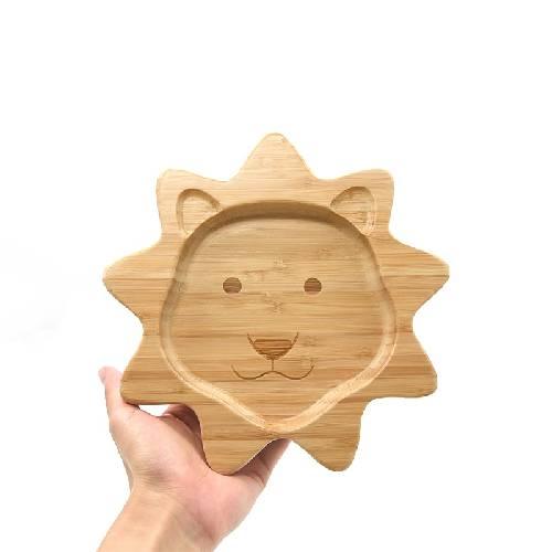 Prato Alimentação Bambu - Coleção Meu Animalzinho (1 Peça)