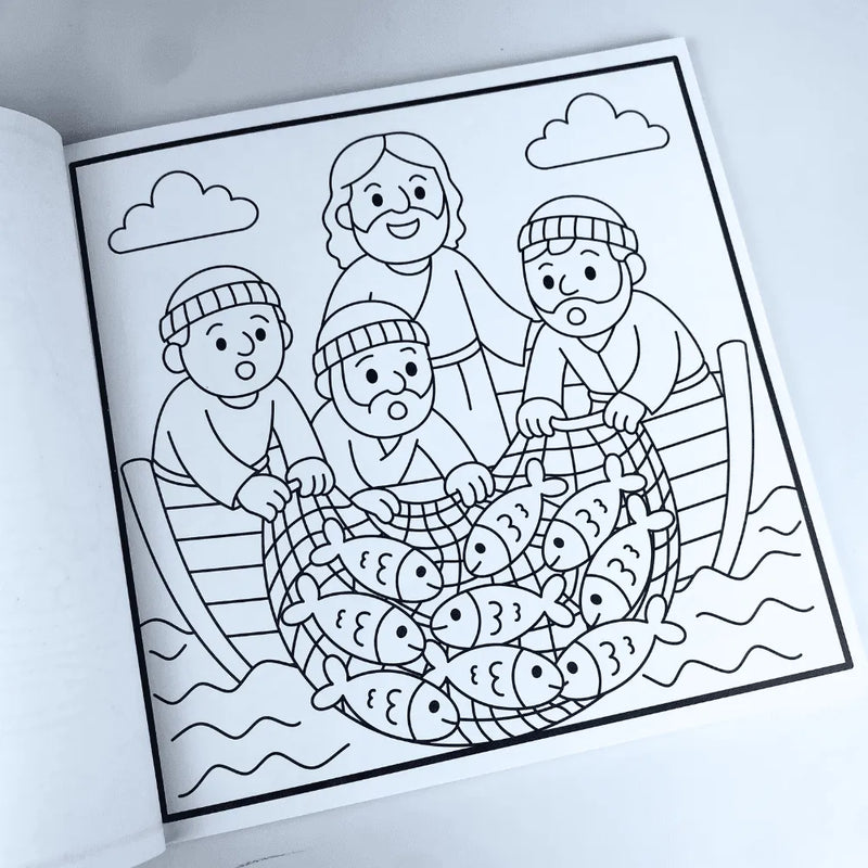 Historia da Bíblia Milagres de Jesus - Livro de Colorir