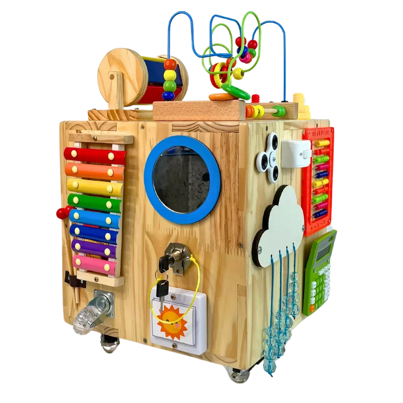 Cubo Sensorial Afeto 38x57cm com 17 atividades
